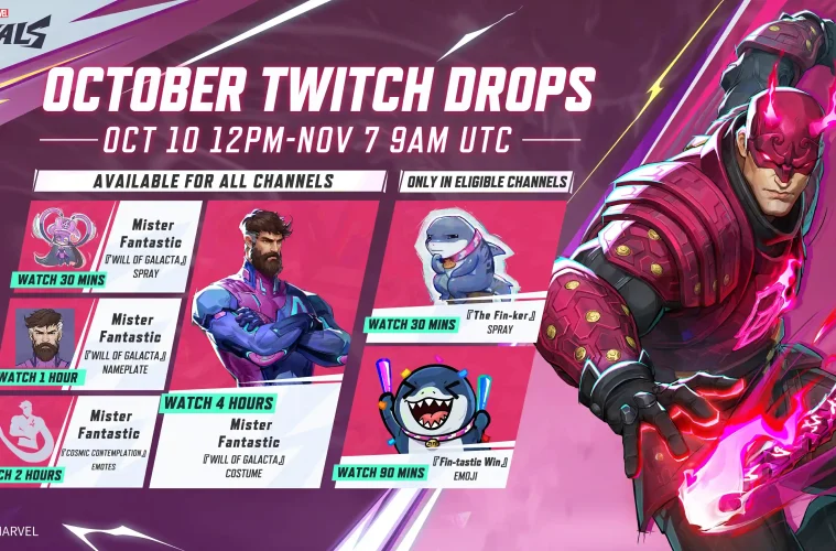 Marvel Rivals Season 4.5 Twitch Drops rewards