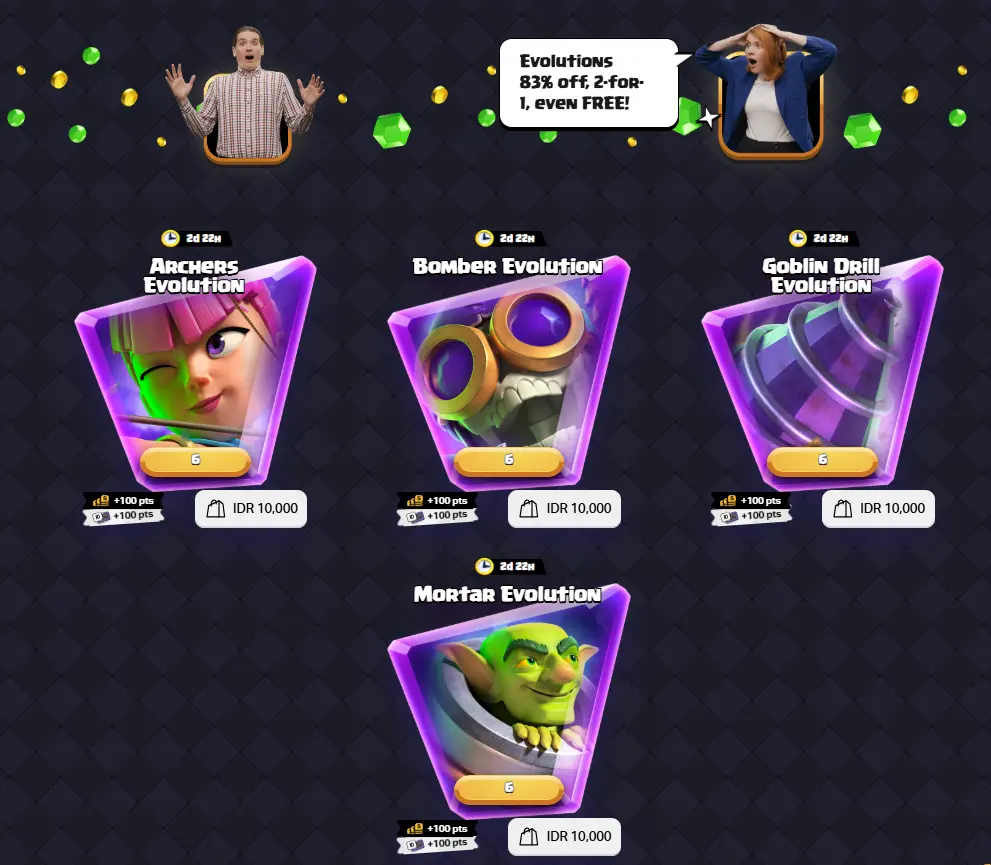 Clash Royale Black Friday free Evolution Hunter seasonal chests