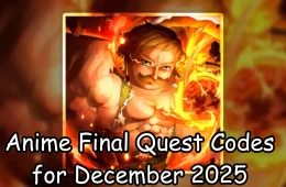 Anime Final Quest codes December 2025
