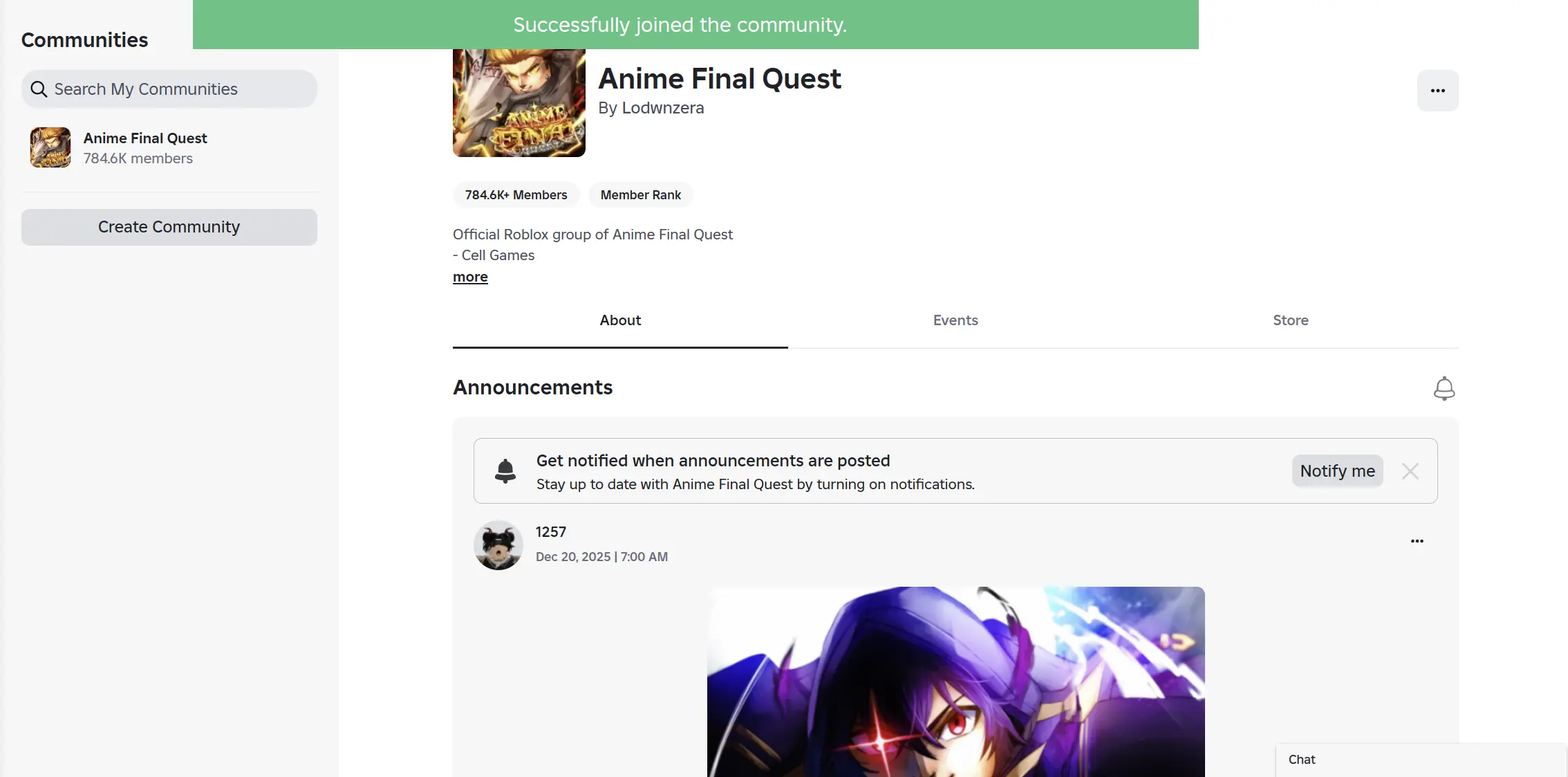 Anime Final Quest codes December 2025