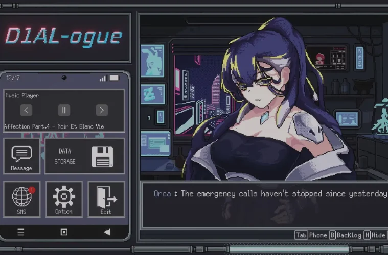 free cyberpunk game on Steam D1AL-ogue