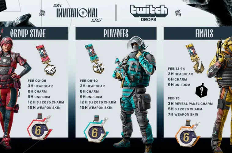 Six Invitational 2026 Twitch Drops