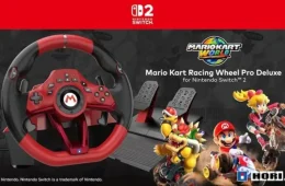Mario Kart World HORI racing wheel