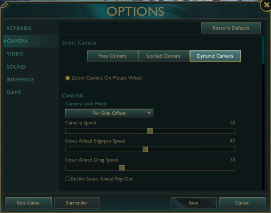 WASD ranked League of Legends