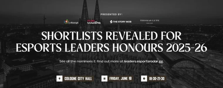 Esports Leaders Honours 2026 shortlist